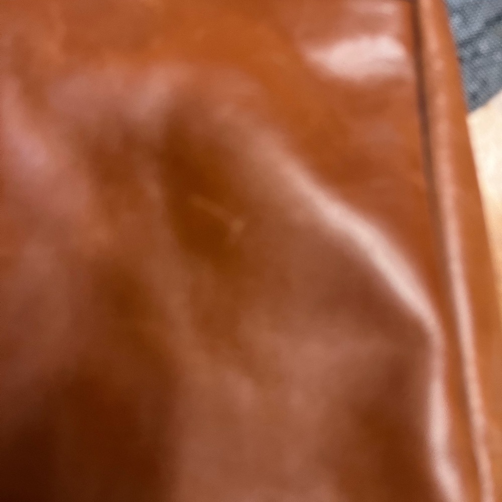 Patricia Nash Embossed Tan Leather Briefcase purse - Picture 11 of 11
